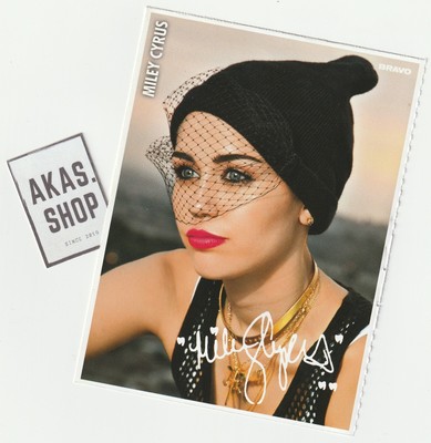 Miley Cyrus / How I met your Mother 2014 BRAVO German Autograph Card VERY RARE