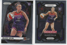 Celeste Taylor RC Phoenix Mercury 2 card 2024 Panini Prizm WNBA #48 Monopoly #66