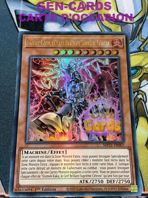 Yu Gi Oh Karte GIZMEK KAKU, DER HIMMLISCHE SUPREME GLÄNZENDE HIRSCH MP21-FR007