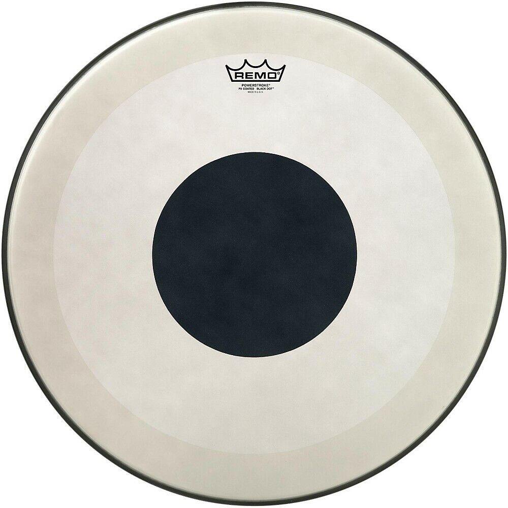 Remo Powerstroke 3 Coated Bass Drum with 22 Head Max 48% OFF Dot Black in. Ranking TOP17