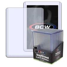 100 BCW 3 X 47 mm Thick Plastic Jersey Patch Topload Card Holders 240 pt