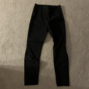 Armani Exchange Women Black Semi-dress Pants Size 4 With Side Zipper Pockets