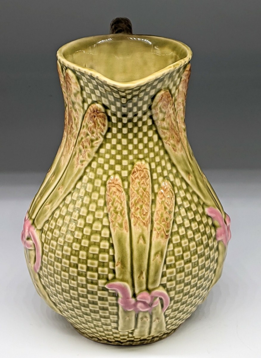Bordallo Pinheiro Asparagus Pitcher Majolica style | eBay