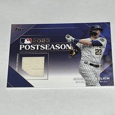 2024 Topps Series 1 Postseason Performance Relic Christian YelichPPR-CY /99
