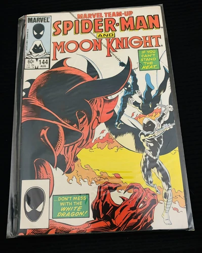 Spider Man Marvel Comics Comic Team-Up 144 Devil And Moon Knight 1984 🇺🇸