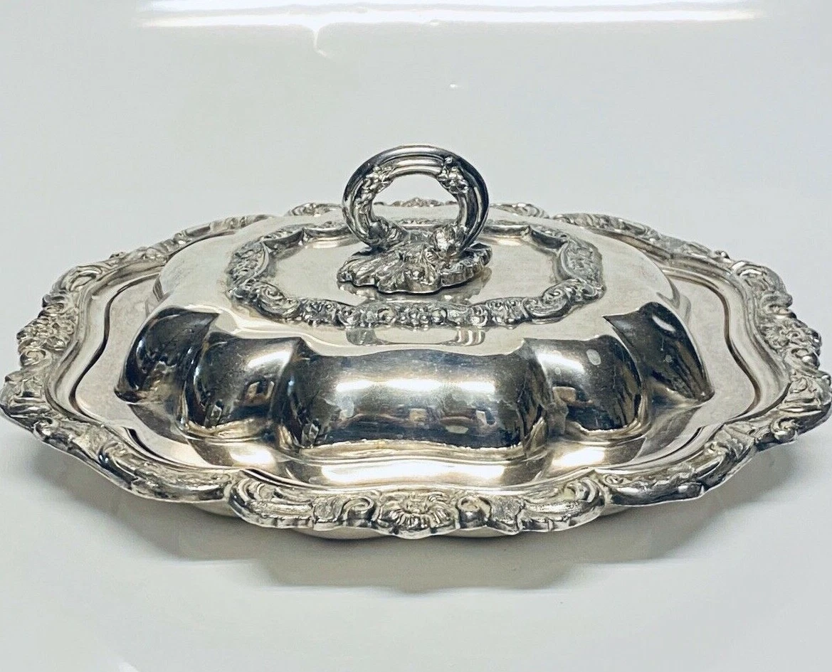 Barbour International Silver Plate Covered Entree Severing Dish eBay