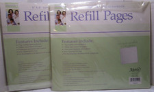 C.R. Gibson 8X8 Top Loading Scrapbook Refill Pages with Bonus Pages  Stickers