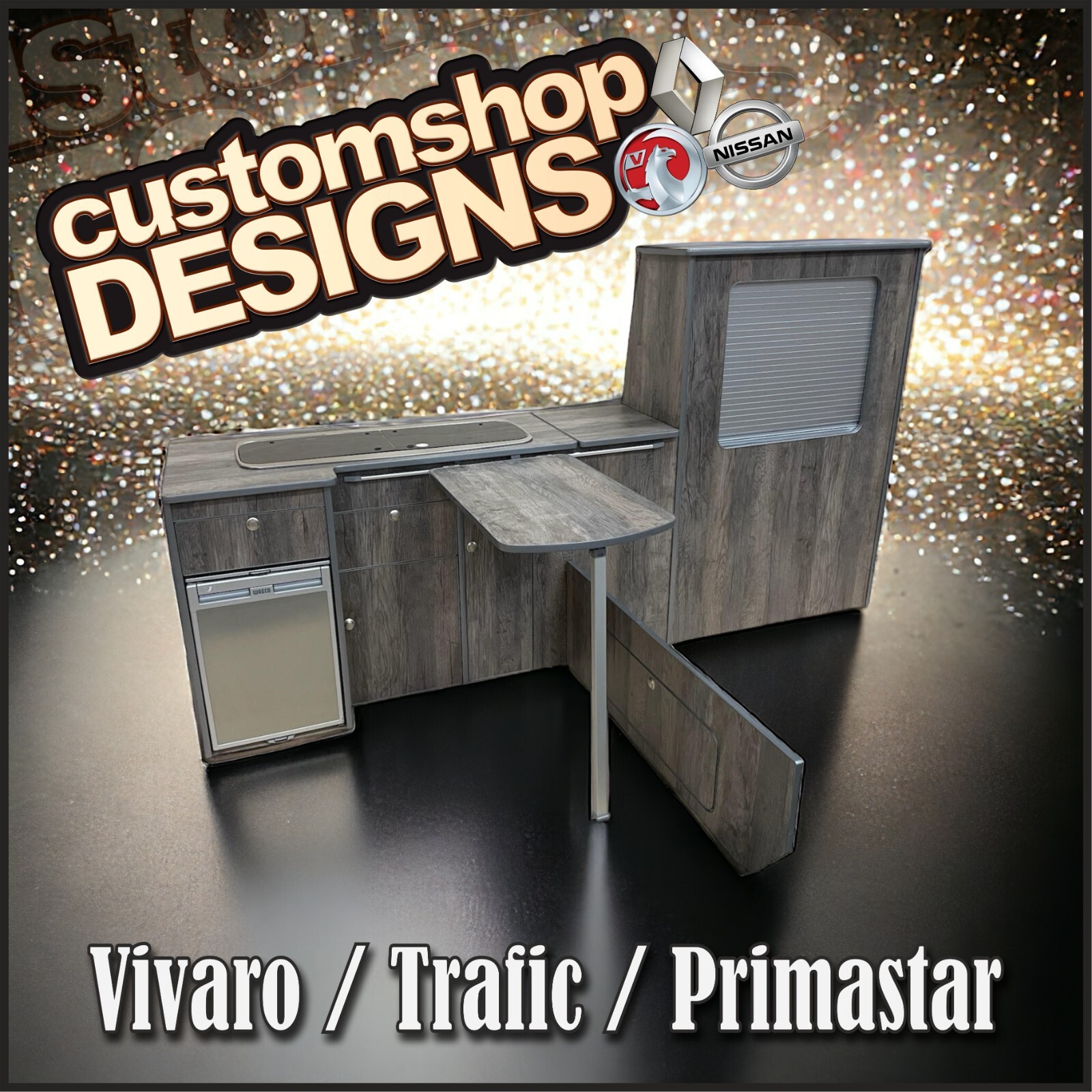 Vivaro, Trafic, Primastar (2001Onward) LWB Camper Flat Pack Kitchen