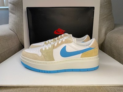 Nike Air Jordan 1 Elevate Low SE FD1028-100 Womens 12 Sneaker White Suede Shoes