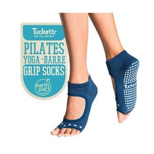 Tucketts Allegro Toeless Pilates Socks with Grips for Women, No... USA FAST SHIP