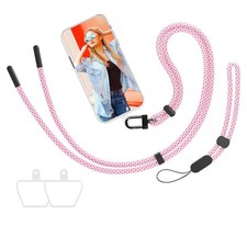 mylovetime Phone Lanyard, Adjustable Crossbody neckstrap and Wrist Lanyard with