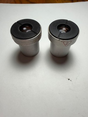 Vintage Pair Bausch & Lomb 20X W.F. Microscope Eyepieces Oculars 20x WF