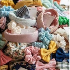 Huge Lot Hair Accessories Girls Women Bows Scrunchies Headbands Boutique Mix New