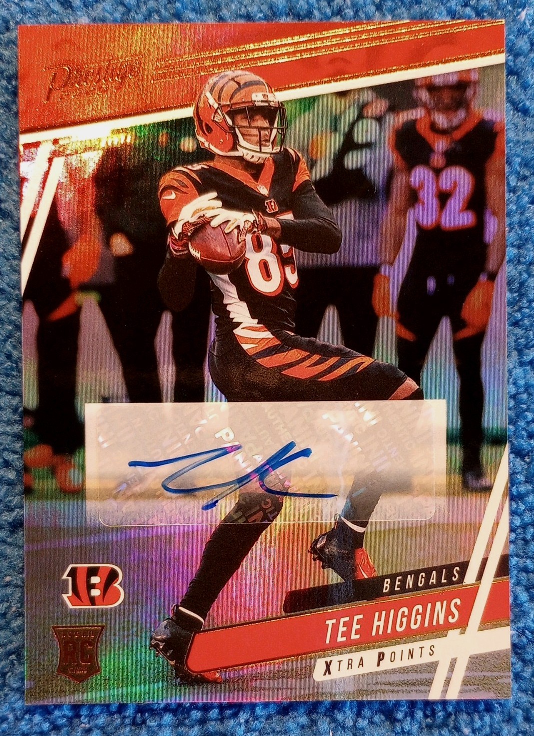 Tee Higgins Panini Chronicles Prestige #314 Signature-Gold Xtra Points