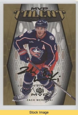 2023 Upper Deck MVP 20th Anniversary Talent Gold Script Zach Werenski READ a3q