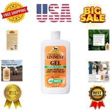 Veterinary Liniment Topical Analgesic Sore Muscle and Arthritis Pain Relief W...