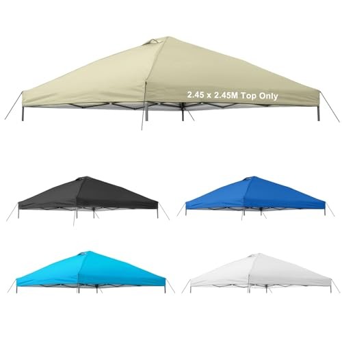 Replacement Top Cover,waterproof Pop Up 8x8ft Cover Only Beige