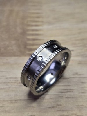 INOX 316L Men's Ring, 21.5mm, Size 12