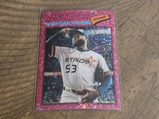 2026 Topps Heritage #330 Cristian Javier Pink Sparkle Nmmt