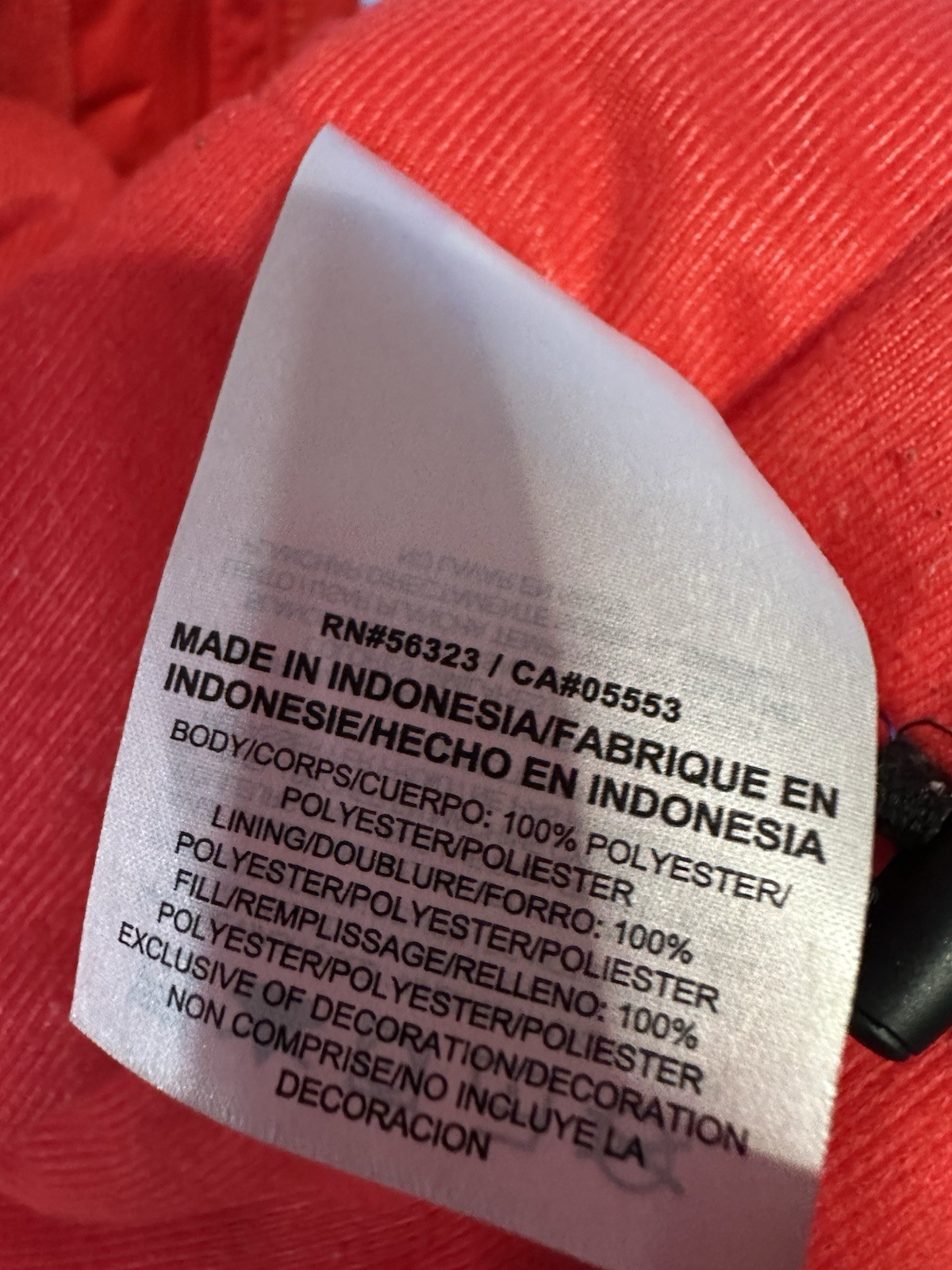 SACAI X NIKE Giacca Nike Golf Storm Fit uomo full zip LG rossa tasche con zip foderata calda