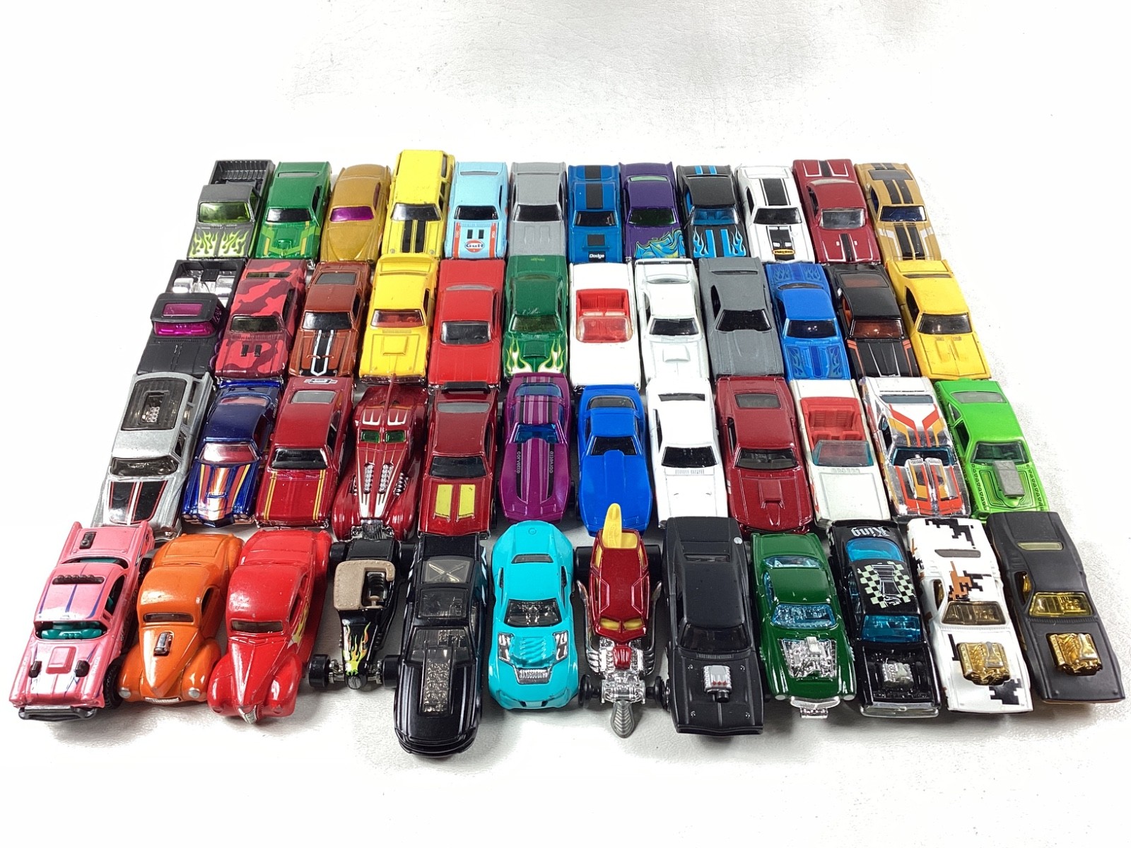 Lot of 48 Hot Wheels Diecast Muscle Cars Hot Rods Rodger Dodger 1998-2022