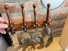 Vintage K&auml;sebesteck Wandhalter Cheese Set Deko Sammler Retro gebraucht