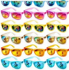 18 Pack Kids Sunglasses Bulk Party Favors, Neon Sunglasses with UV400 Protect...