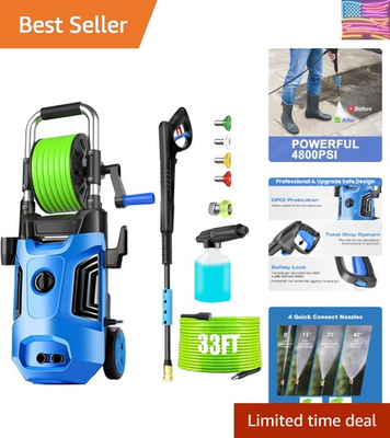 #ad #ad Versatile 4800 PSI Pressure Washer with 4 Nozzles amp; 33ft Hose Clean Like a Pro $172.89