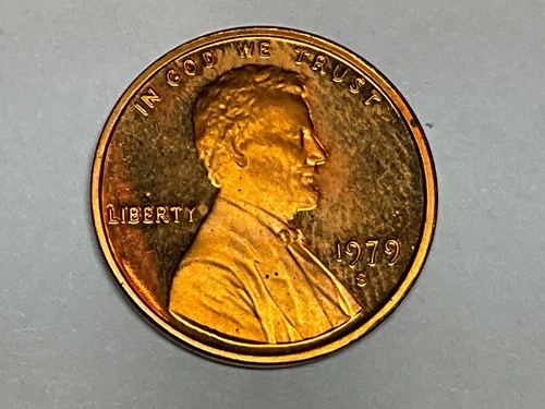 1979 S Lincoln Cent Gem Proof Some Obverse Spots Clear S #1