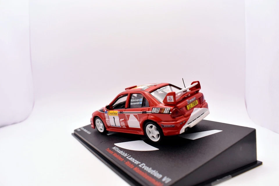 modellino auto rally 1:43 Mitsubishi lancer VI collezione modellismo diecast car - Immagine 4 di 4