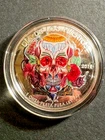 OSBORNE MINT 1 OZ .999 FINE SILVER DOMED COLORIZED DAY OF THE DEAD-500 MINTED!!!