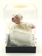 Little Gem Teddy Bear "Shannon" Christening Hand Crafted by Deb Canham