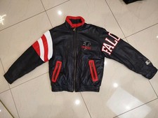 Veste Cuir Vintage STARTER NFL Atlanta Falcons Pro Line Taille M 90s Jacket Rare