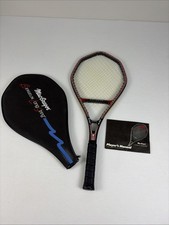 MacGregor Bergelin Long String Graphite Tennis Racket 4 1/2 W/Cover Case Vintage