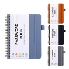 1*Internet Password Keeper Portable Record Books Address Books Safe A6 Coil Book