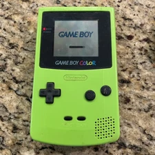 Nintendo Game Boy Color Lime Green AS IS FOR PARTS OR REPAIR - see desc