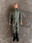 1960’s G.I. Joe-Brown Hair, Face Scar, Zipper Jumpsuit, Dog Tag, Boots