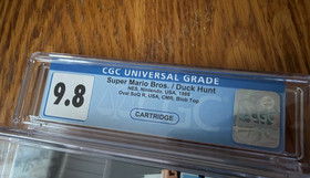 CGC 9.8 Super Mario Bros./Duck Hunt cartucho nintendo nes juego de acci&oacute;n GEMA COMO NUEVO