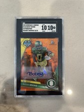 2023 Bowman University Chrome Bucky Irving Auto Orange Refractor /25 SGC 10