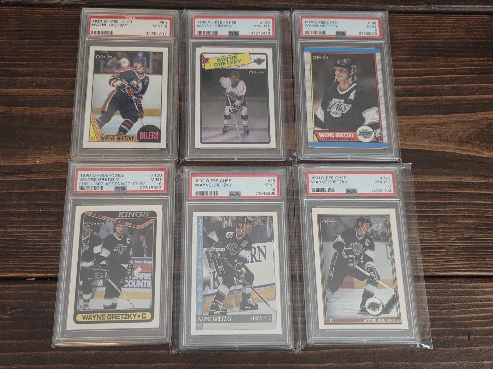 1979-1992 O-PEE-CHEE Wayne Gretzky PSA Complete Player Card Set Rookie HOF RC view 6