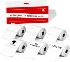 1.57"X1.18"(40X30Mm) Label, 6 Rolls M110/M100/M150/M250/M220 Thermal Paper - Mul