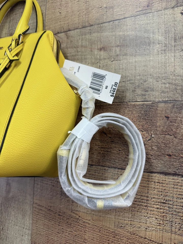 Michael Kors Large Charlotte Satchel Citrus Leather Purse NWT - Image 3 of 4