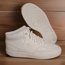 Nike Court Vision Mid Basketball Sneakers CD5436-100 White New Women's Size 12
