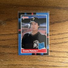 1988 Donruss Vicente Palacios Rated Rookie Card #45 Near Mint. rookie card picture