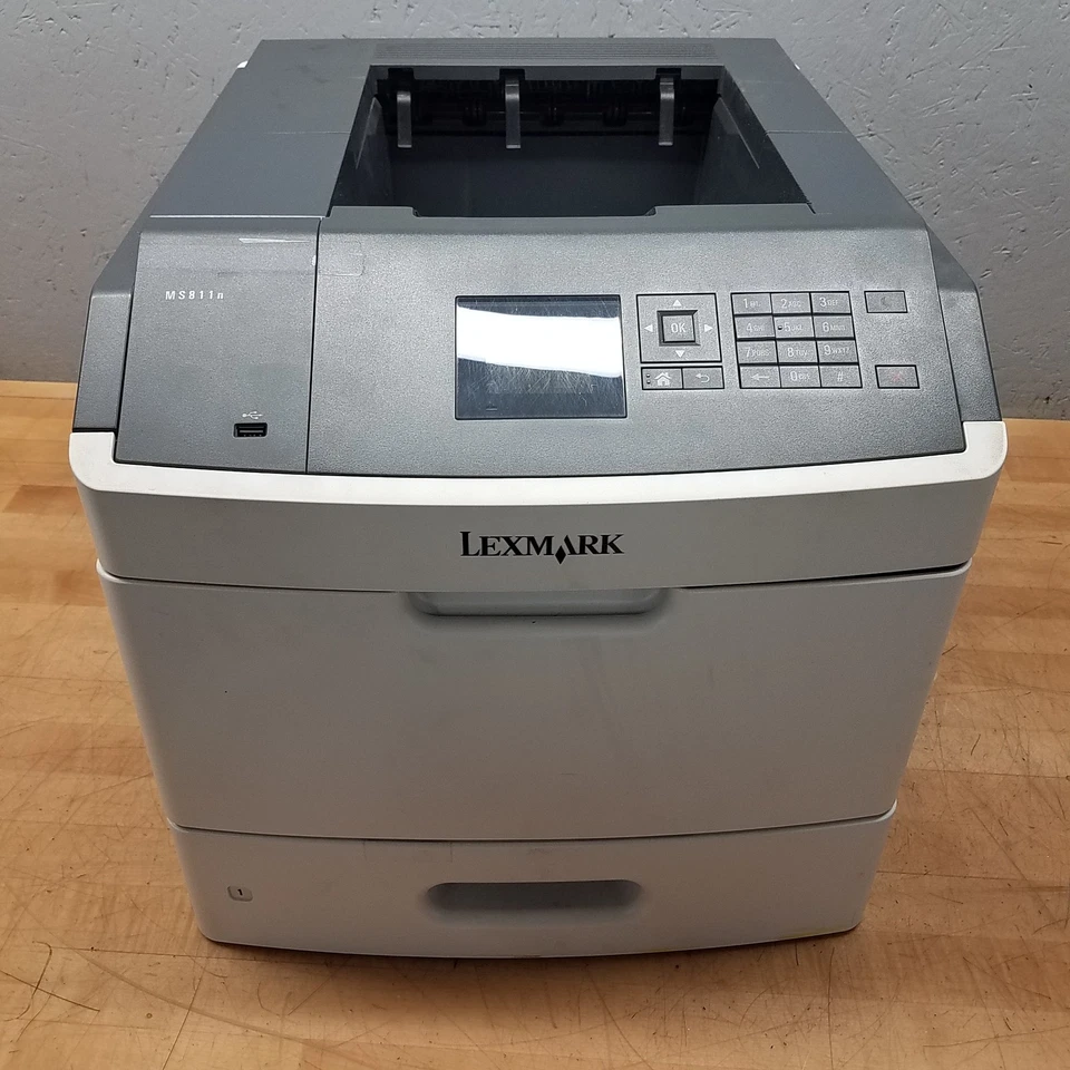 Lexmark MS811N Monochrome Laser Printer, Up to 63ppm, 2.4" Color LCD Display - Image 2 of 4