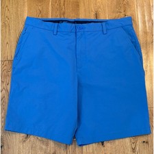 Vineyard Vines Mens On-The-Go Performance Shorts Blue Stretch Golf Size 35