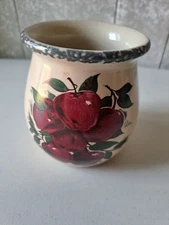 Home and Garden Party Stoneware APPLE 4" Spooner Crock 2000 - USA