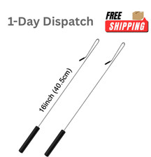 Jakeei 2 Pack 16 Inch Puppet Handles Arm Control Rod Metal Puppet Stick