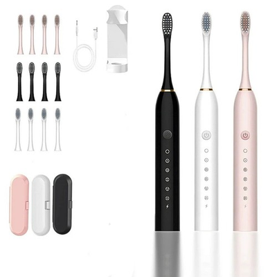 #ad Sonic Electric Toothbrush Rechargeable With 3 Brush Heads 5 Modes Timer Cleaning $3.00