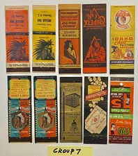 Early American Indian related matchcovers - G...